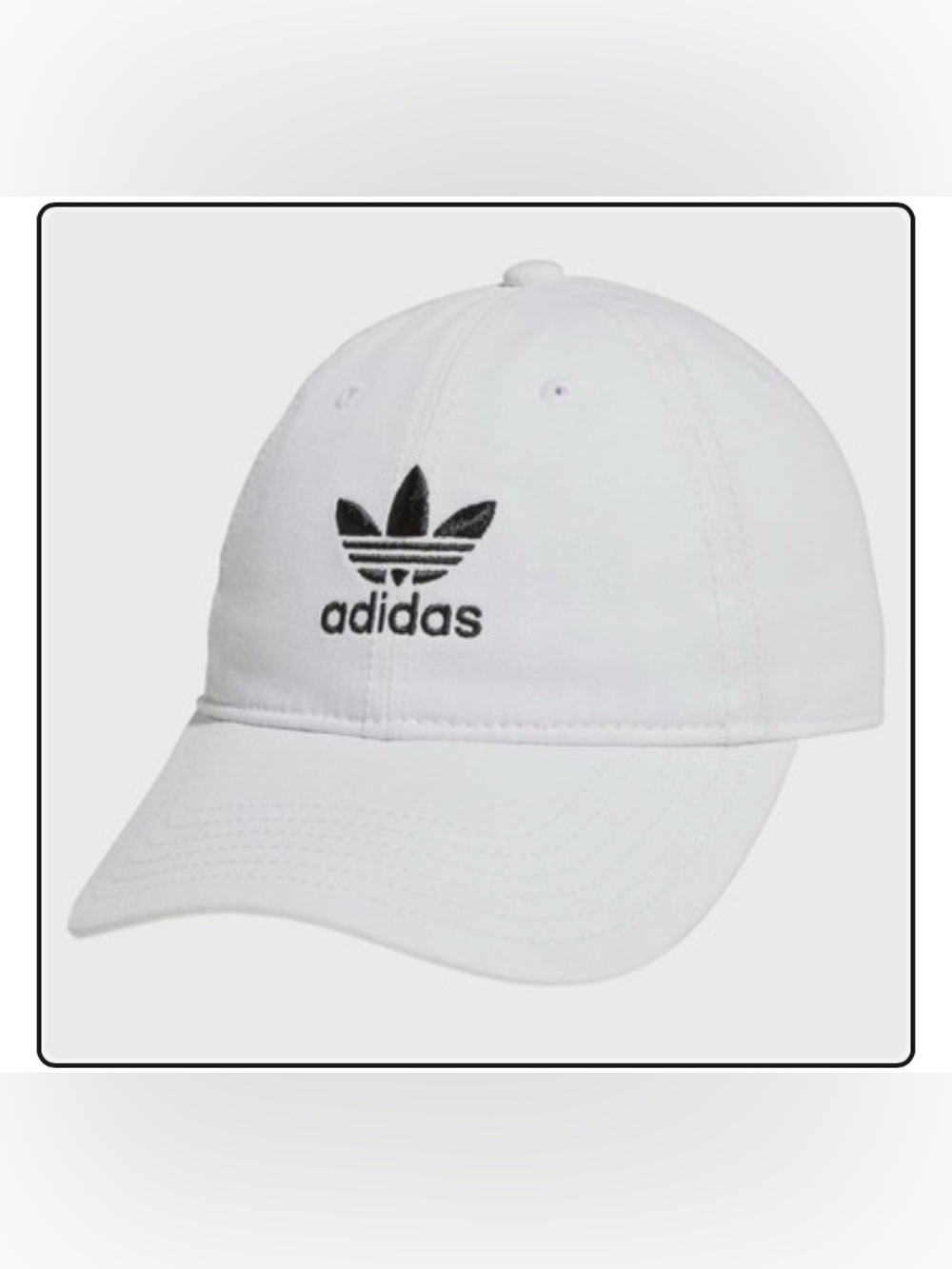 Adidas White Baseball Hat